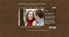 Desktop Screenshot of marriagecounselorarlingtontx.com